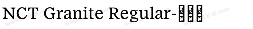 NCT Granite Regular字体转换
